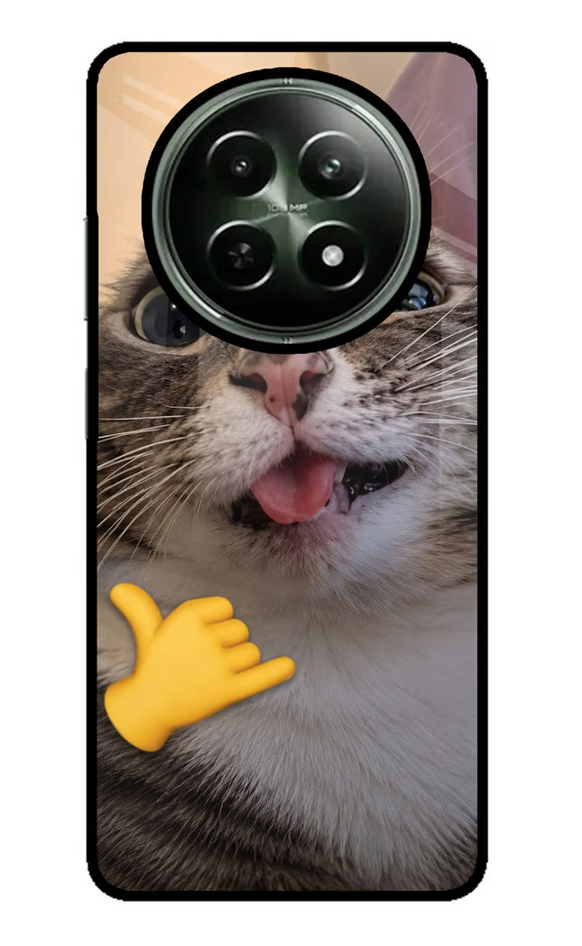 Silly Cat Call Realme 12x 5G Glass Case