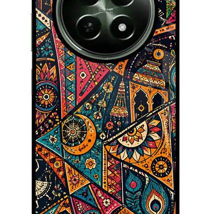 Folk Print Realme 12x 5G Glass Case