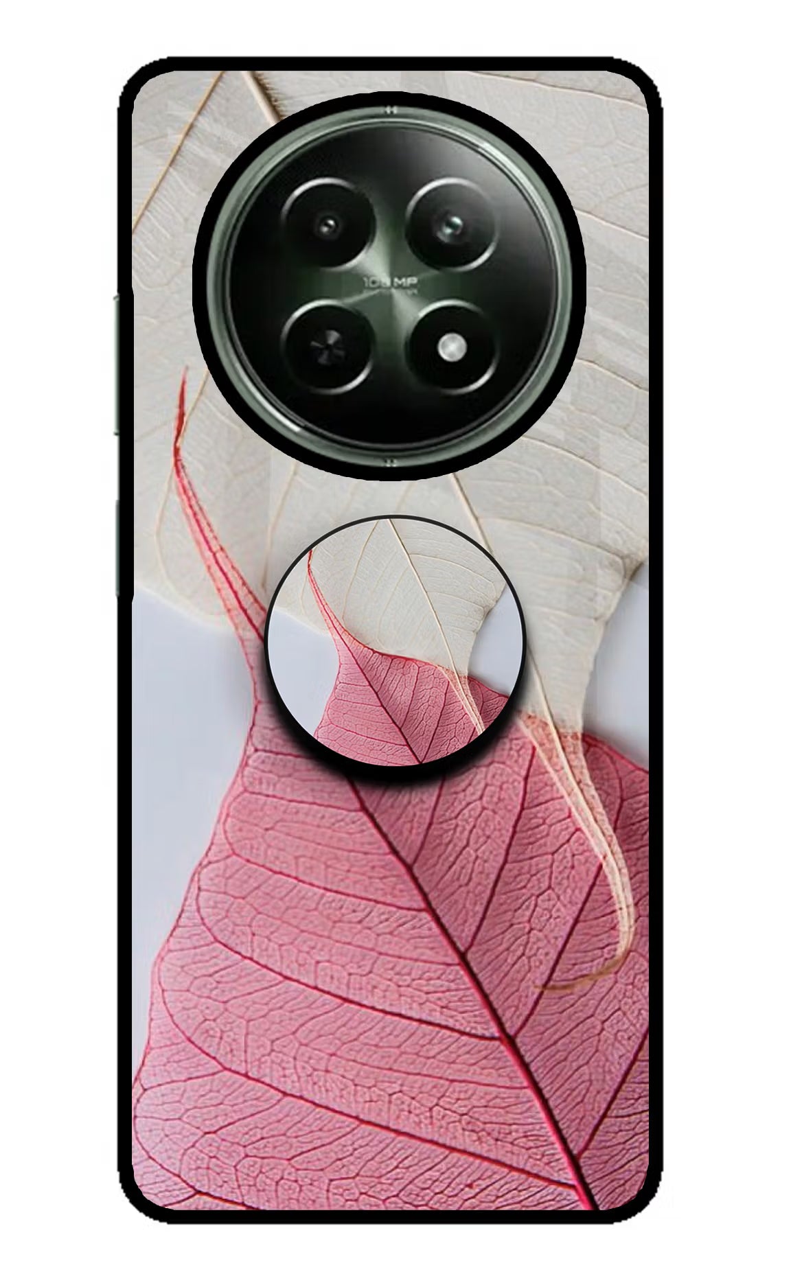 White Pink Leaf Realme 12x 5G Pop Case by Casekaro