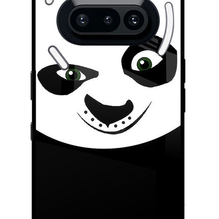 Panda Nothing Phone 3A Glass Case Back Cover by Casekaro