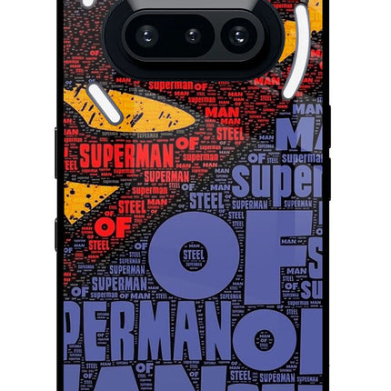 Superman Nothing Phone 3A Glass Case Back Cover by Casekaro