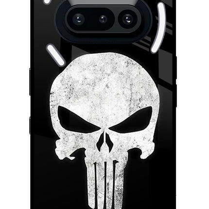 Punisher Skull Nothing Phone 3A Glass Case Back Cover by Casekaro