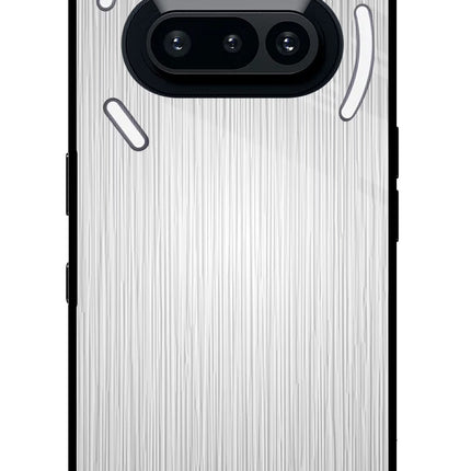 Wooden Grey Texture Nothing Phone 3A Glass Case Back Cover by Casekaro