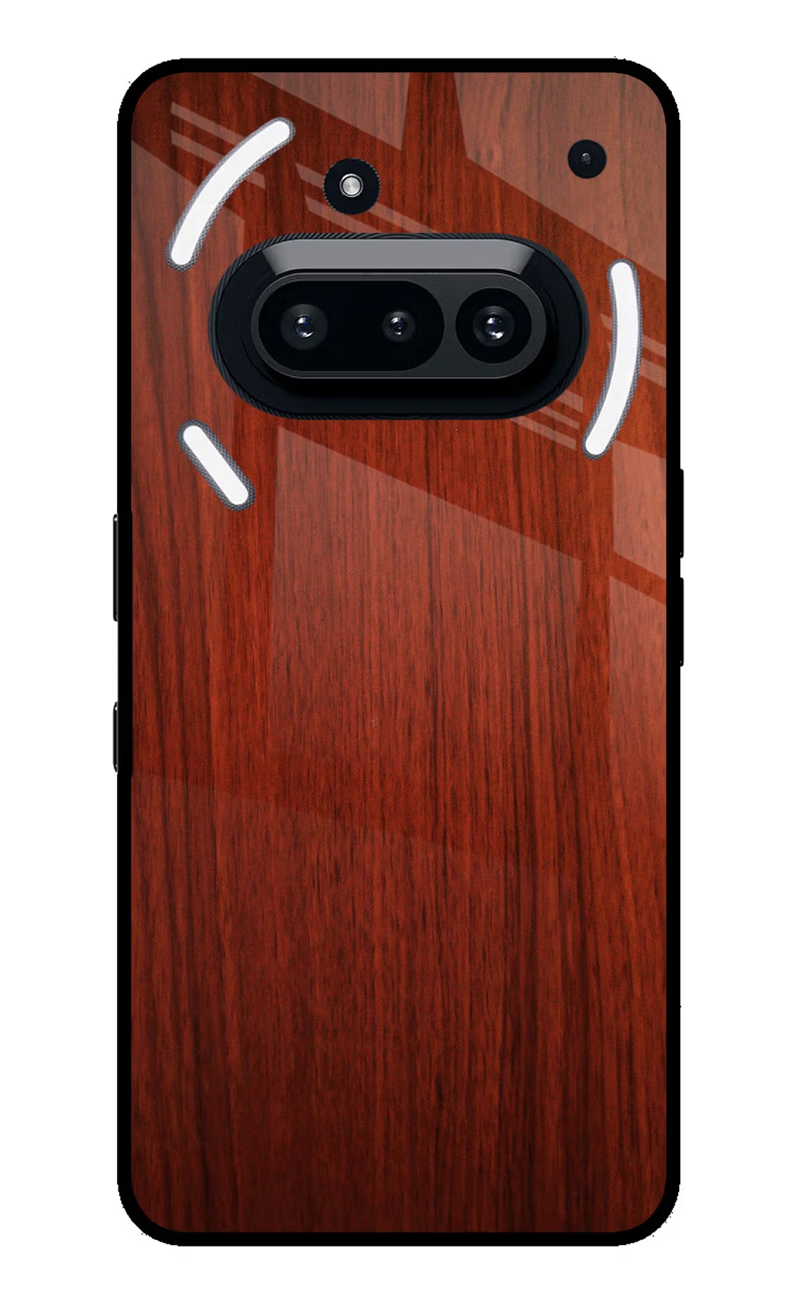 Wooden Plain Pattern Nothing Phone 3A Glass Case Back Cover by Casekaro