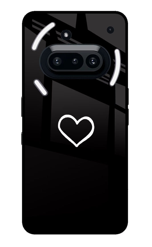 Heart Nothing Phone 3A Glass Case