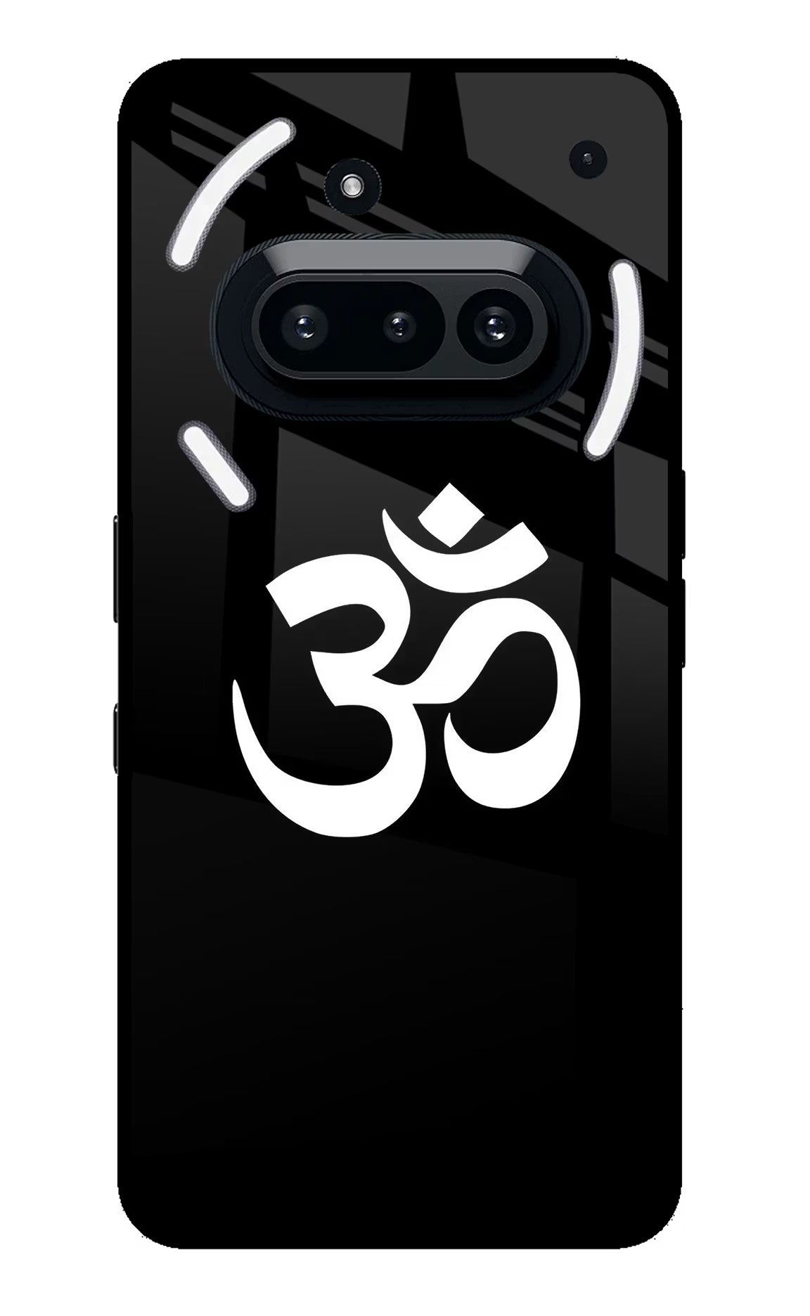 Om Nothing Phone 3A Glass Case Back Cover by Casekaro