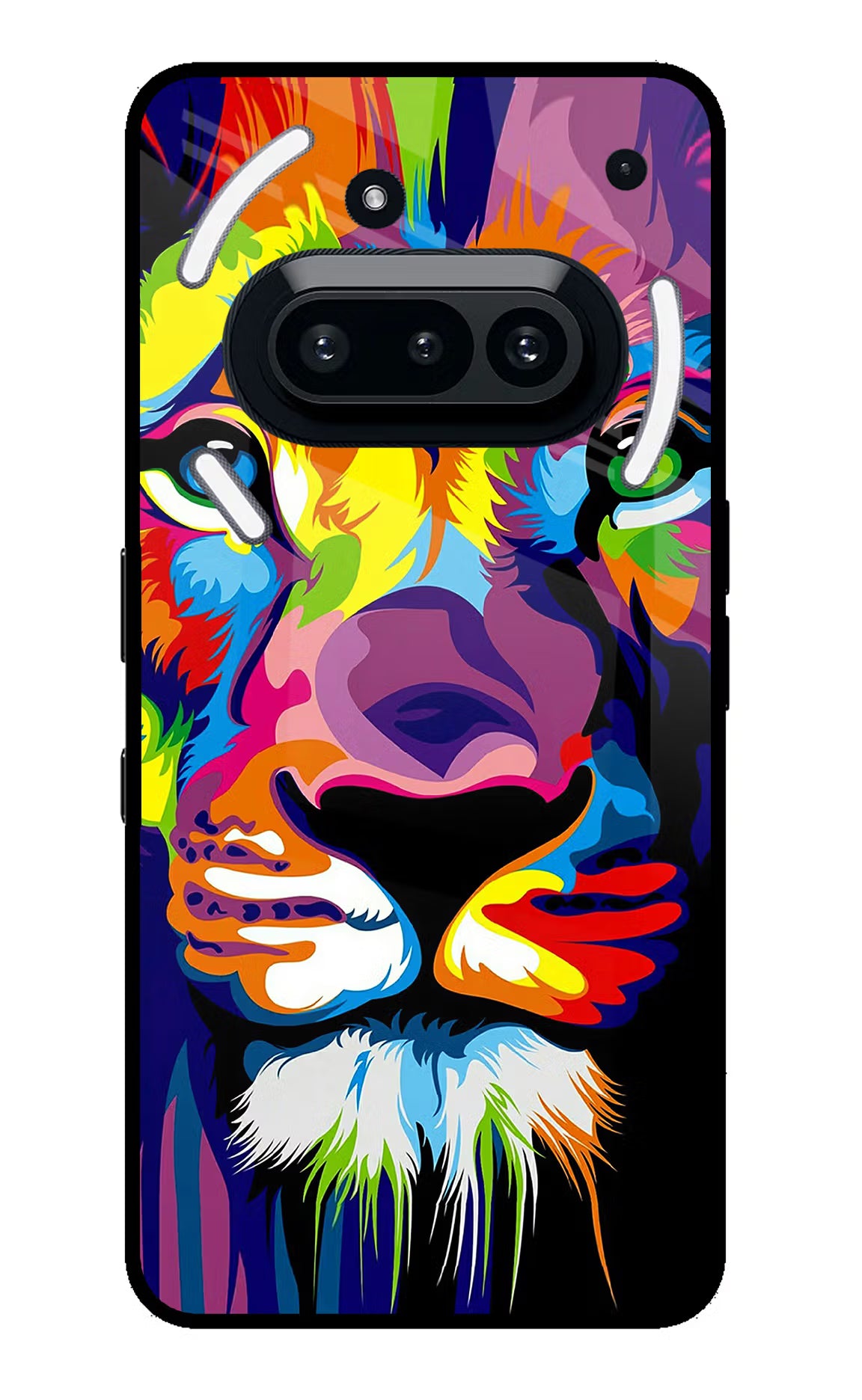 Lion Nothing Phone 3A Glass Case Back Cover by Casekaro