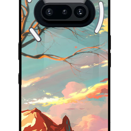 Scenery Nothing Phone 3A Glass Case Back Cover by Casekaro