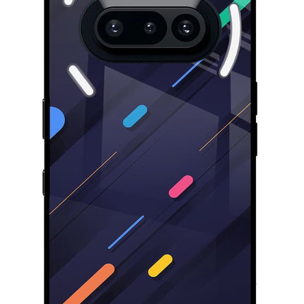 Abstract Design Nothing Phone 3A Glass Case Back Cover by Casekaro