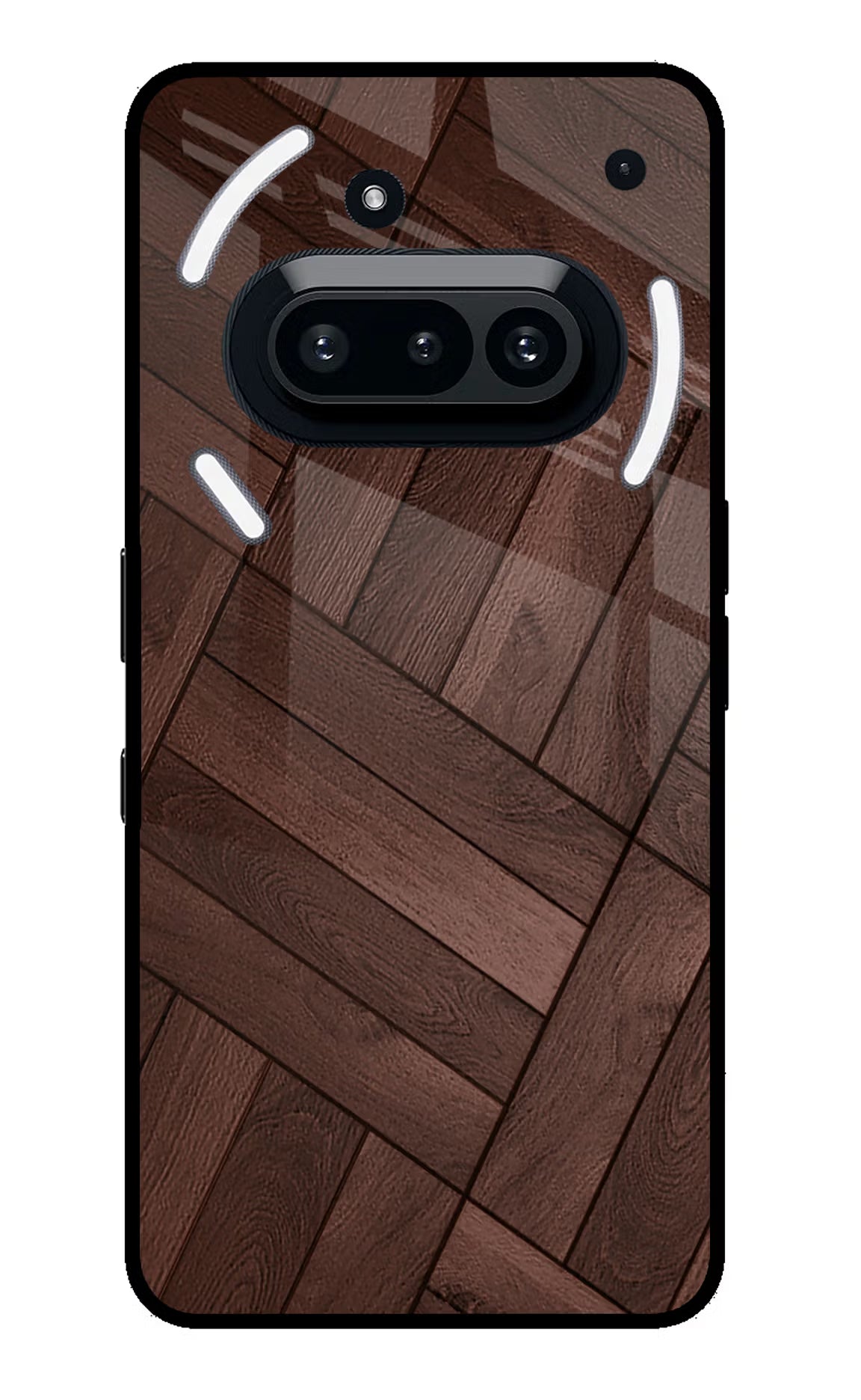 Wooden Texture Design Nothing Phone 3A Glass Case Back Cover by Casekaro