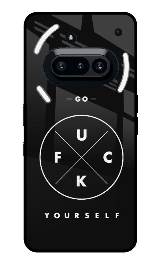 Go Fuck Yourself Nothing Phone 3A Glass Case