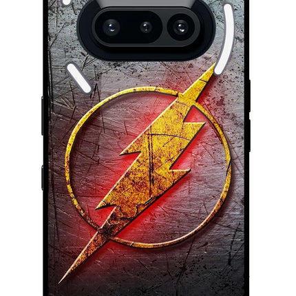 Flash Nothing Phone 3A Glass Case Back Cover by Casekaro