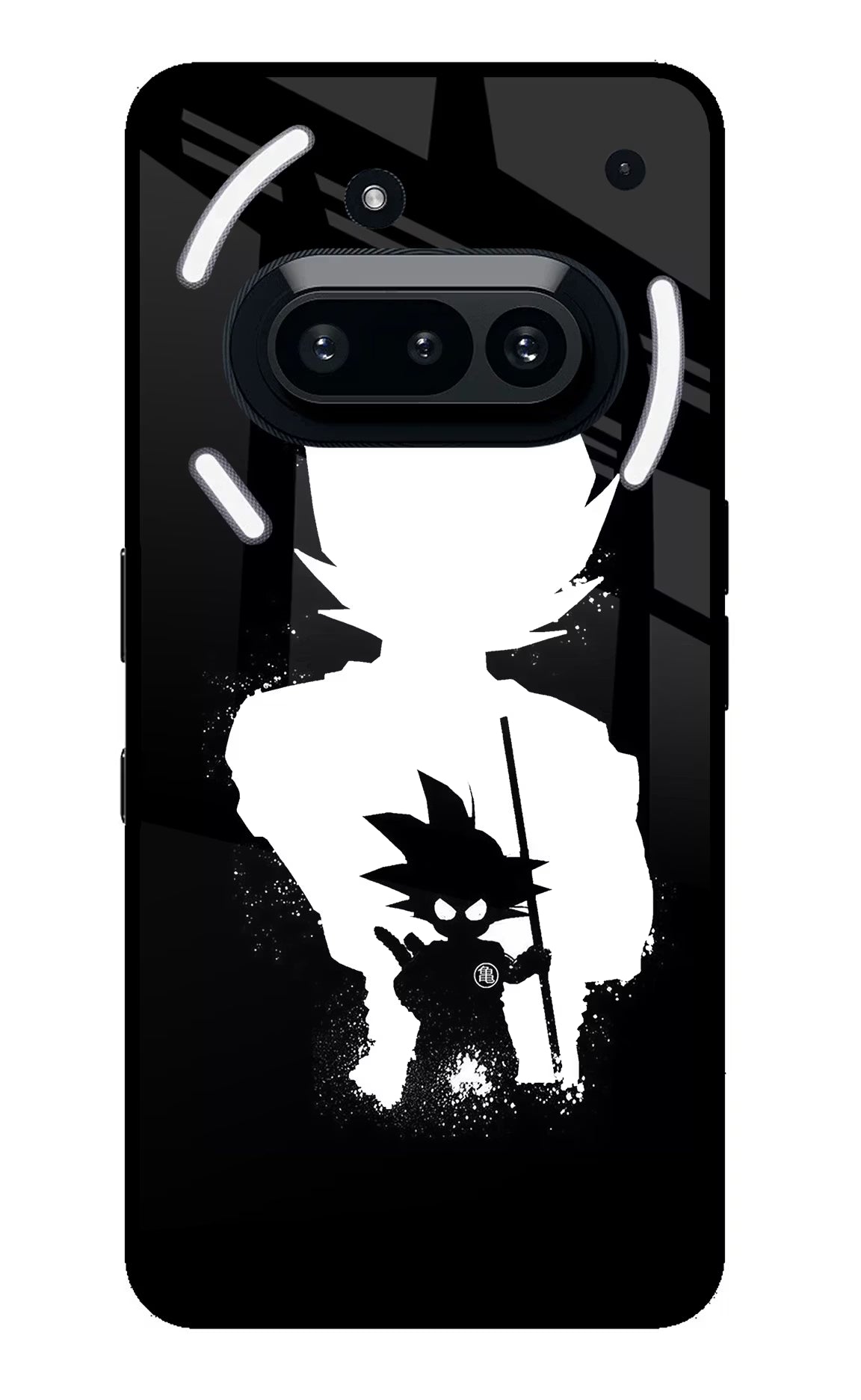 Goku Shadow Nothing Phone 3A Glass Case Back Cover by Casekaro