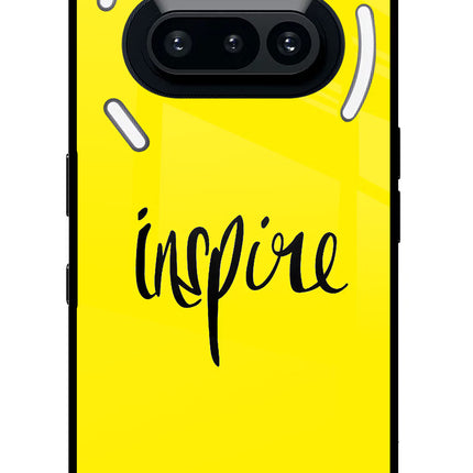 Inspire Nothing Phone 3A Glass Case Back Cover by Casekaro