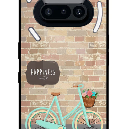 Happiness Artwork Nothing Phone 3A Glass Case Back Cover by Casekaro