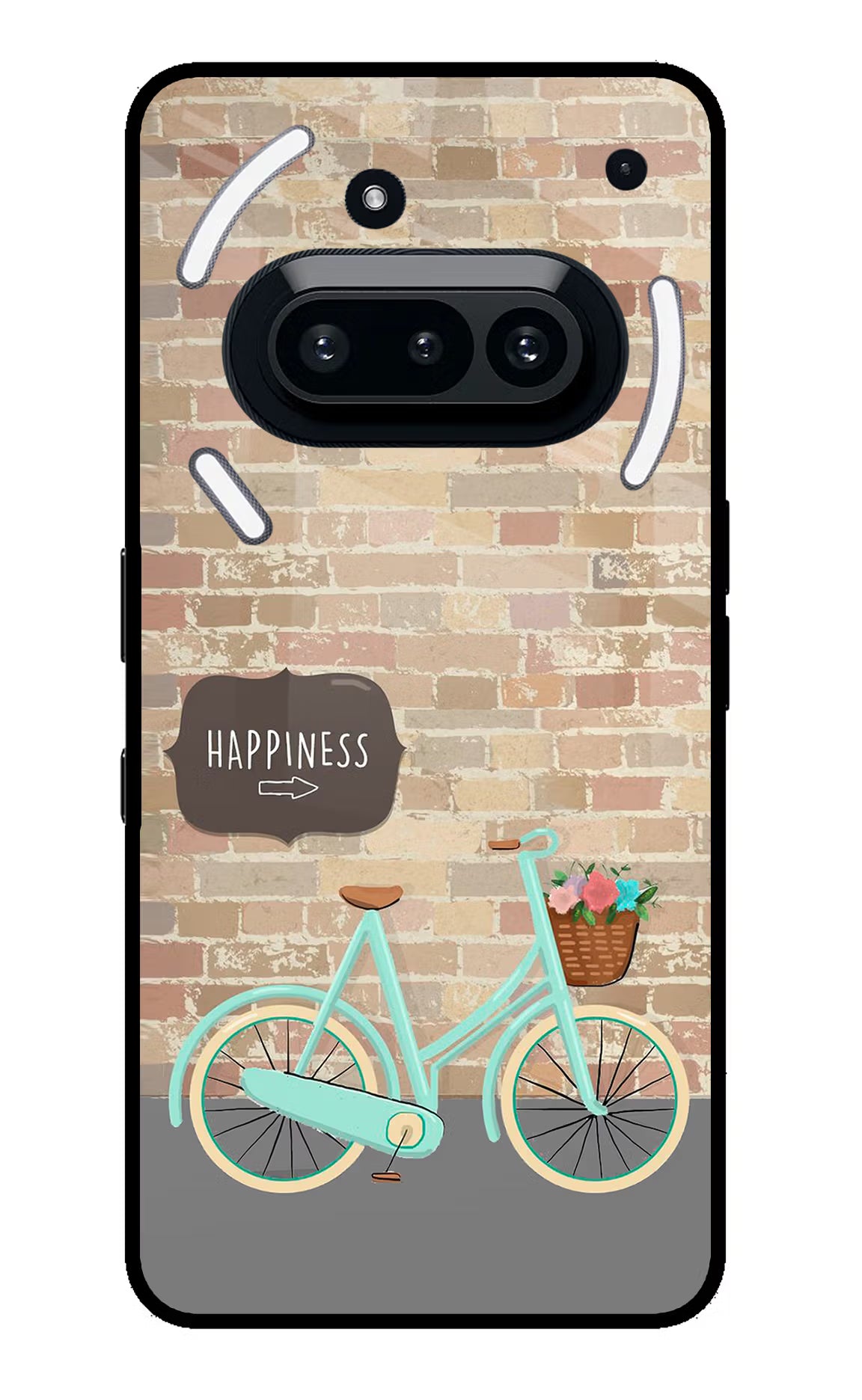 Happiness Artwork Nothing Phone 3A Glass Case Back Cover by Casekaro