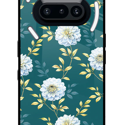 Flowers Nothing Phone 3A Glass Case Back Cover by Casekaro