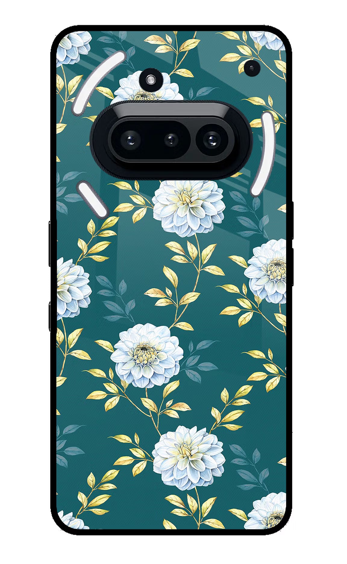 Flowers Nothing Phone 3A Glass Case Back Cover by Casekaro