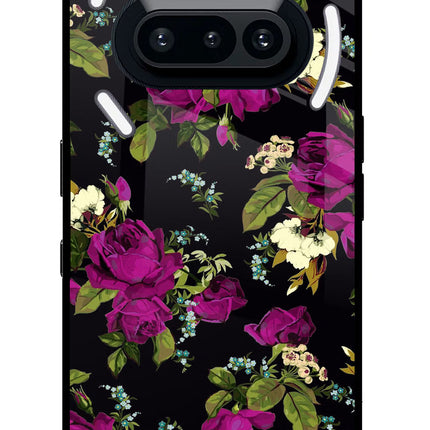 Flowers Nothing Phone 3A Glass Case Back Cover by Casekaro