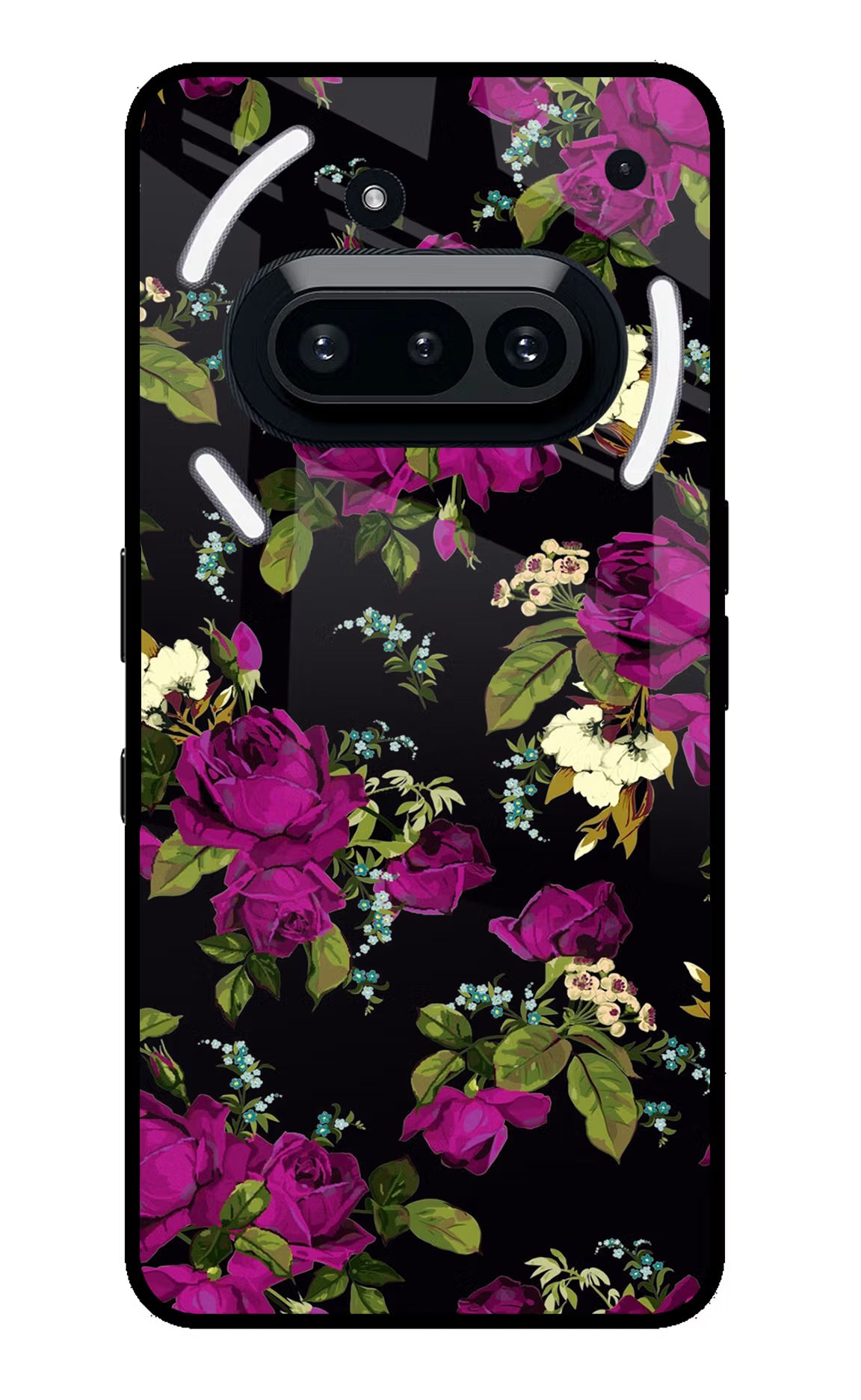 Flowers Nothing Phone 3A Glass Case Back Cover by Casekaro