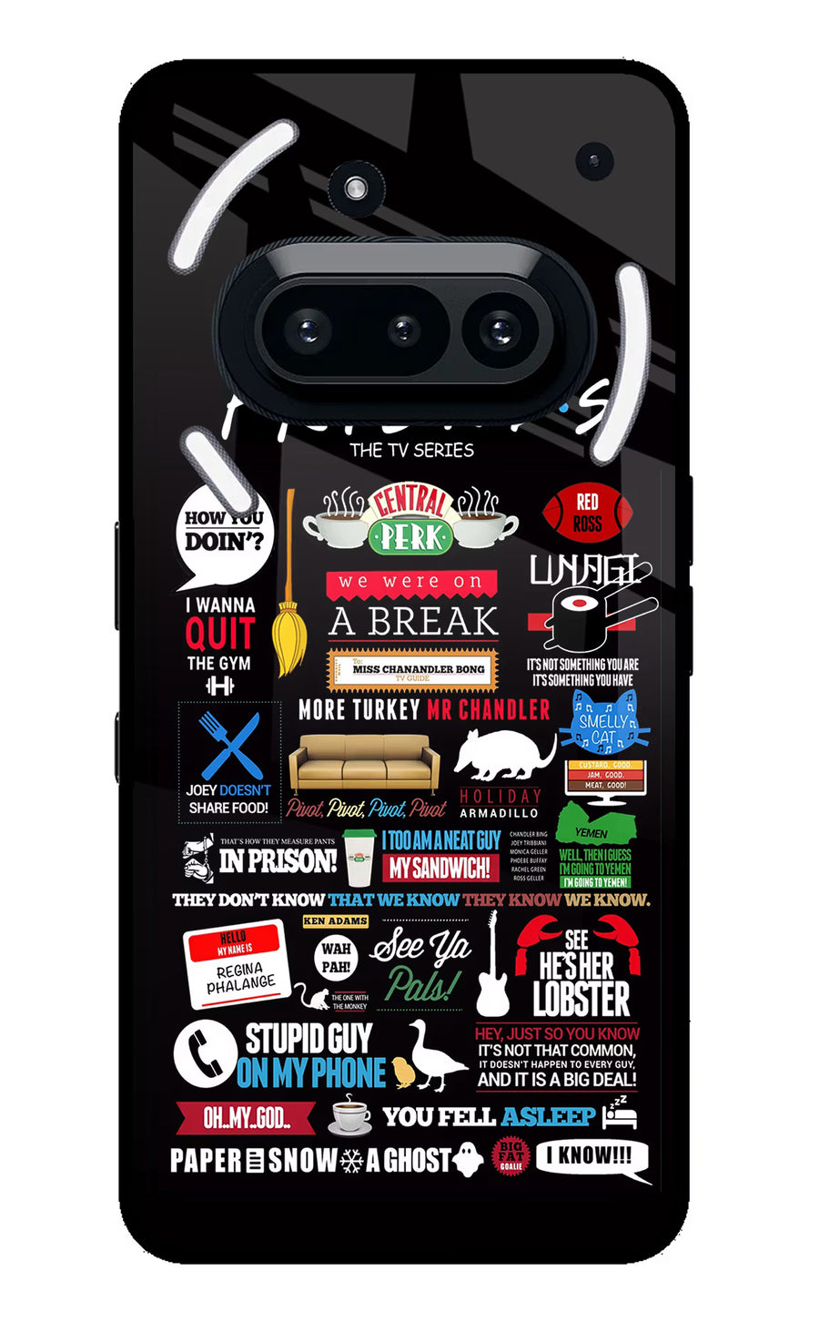 FRIENDS Nothing Phone 3A Back Cover, Metal case