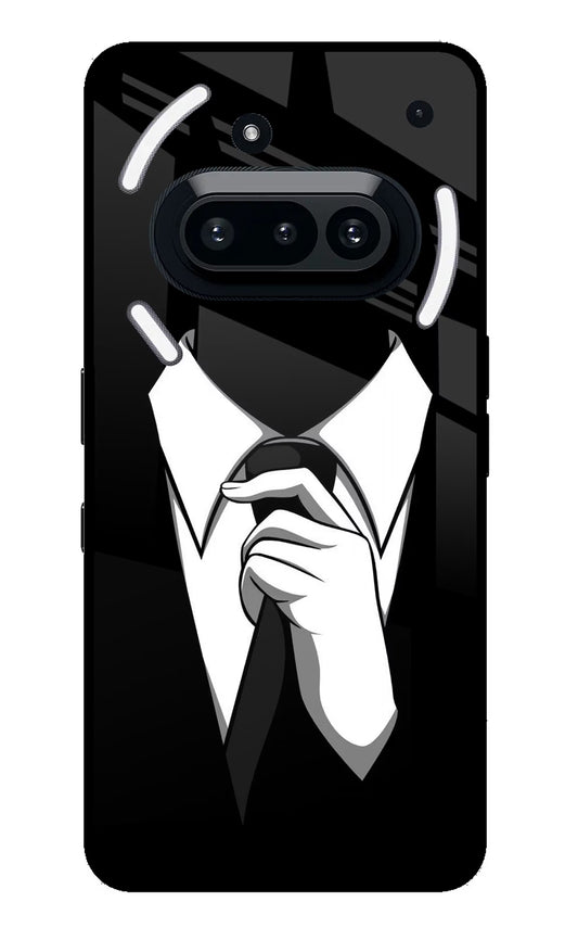 Black Tie Nothing Phone 3A Glass Case