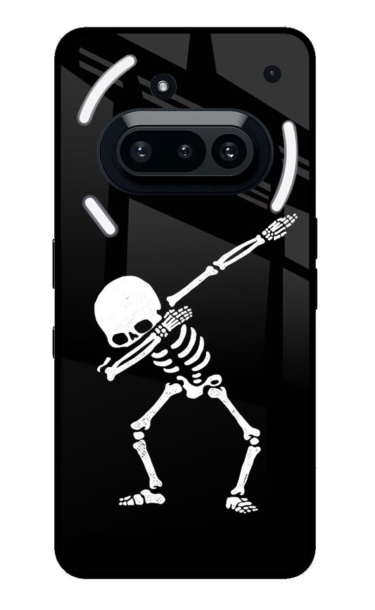 Dabbing Skeleton Art Nothing Phone 3A Glass Case