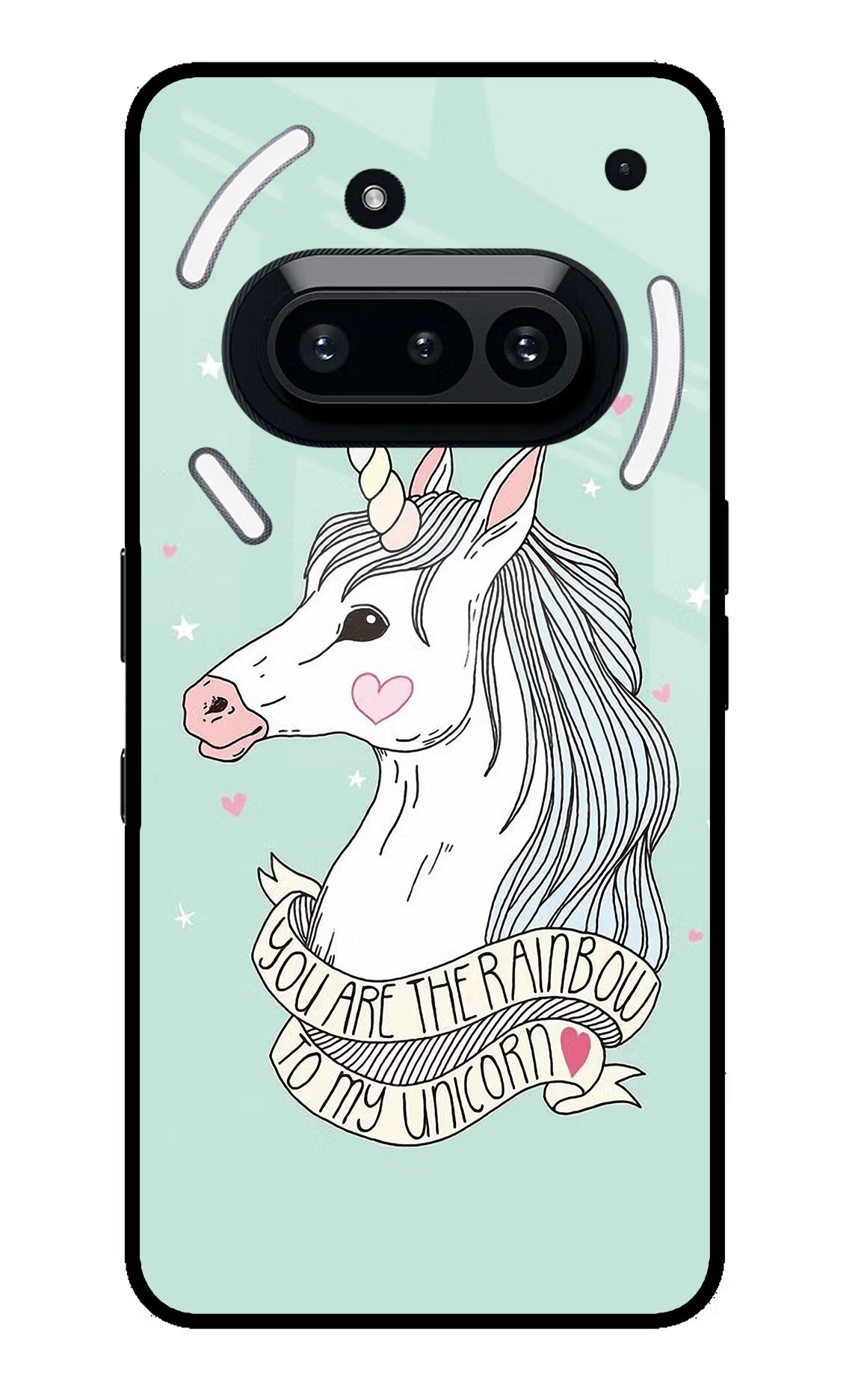 Unicorn Wallpaper Nothing Phone 3A Glass Case Back Cover by Casekaro