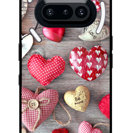 Love Wallpaper Nothing Phone 3A Glass Case Back Cover by Casekaro