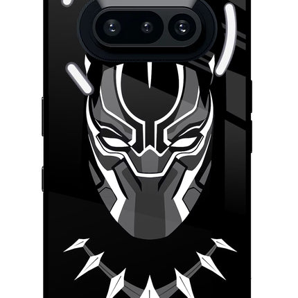Black Panther Nothing Phone 3A Glass Case Back Cover by Casekaro