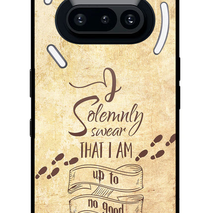 I Solemnly swear that i up to no good Nothing Phone 3A Glass Case Back Cover by Casekaro