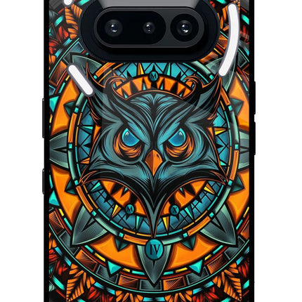Angry Owl Art Nothing Phone 3A Glass Case Back Cover by Casekaro
