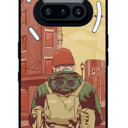 Adventurous Nothing Phone 3A Glass Case Back Cover by Casekaro