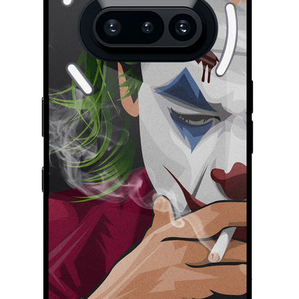 Joker Smoking Nothing Phone 3A Glass Case Back Cover by Casekaro