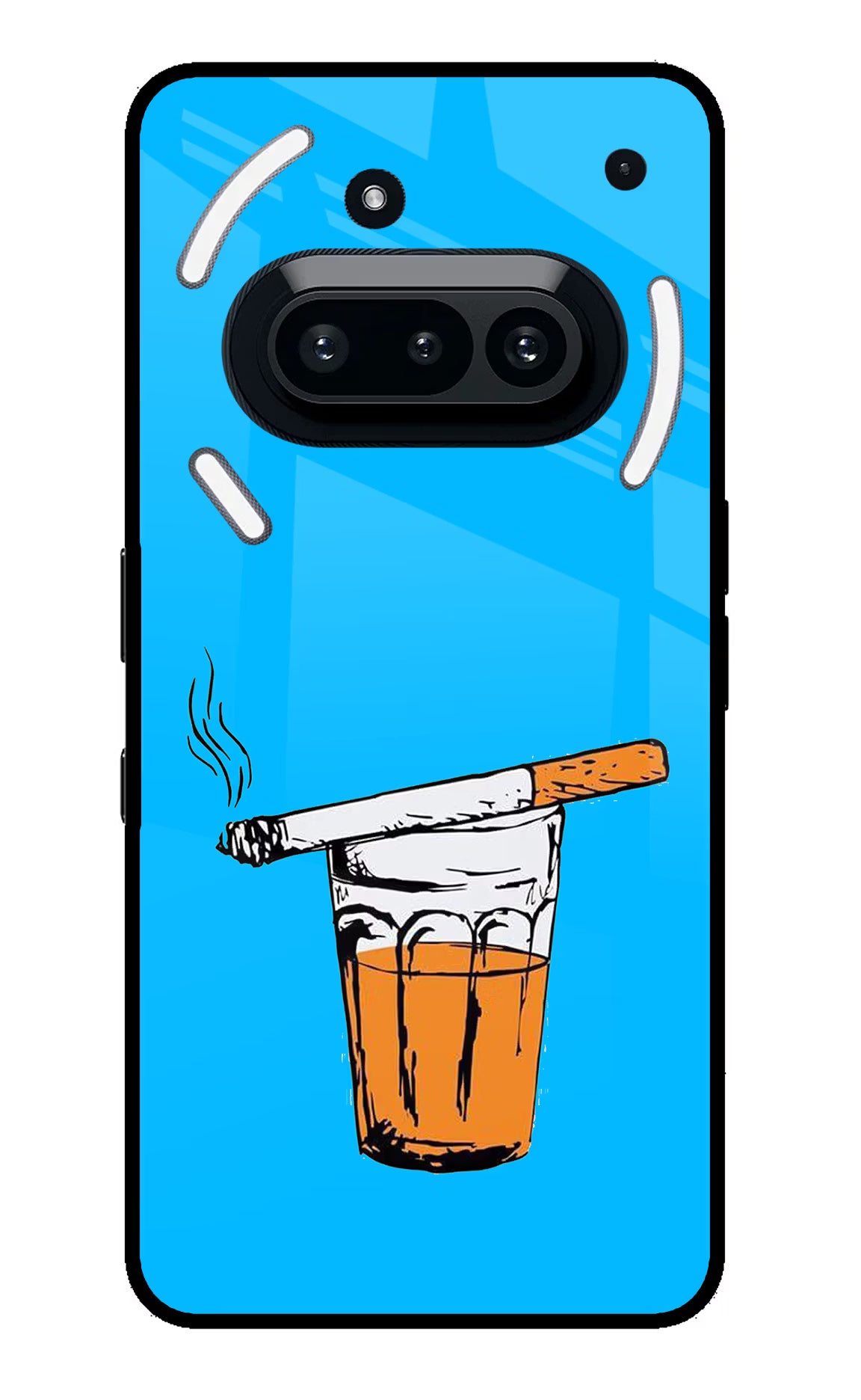 Chai Sutta Nothing Phone 3A Glass Case Back Cover by Casekaro