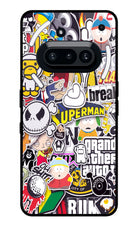 Sticker Bomb Nothing Phone 3A Glass Case