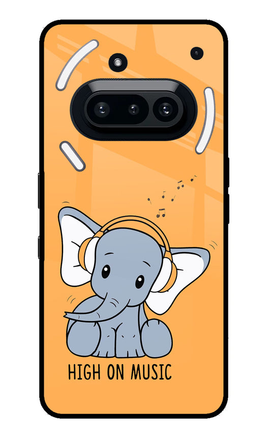 High On Music Nothing Phone 3A Glass Case
