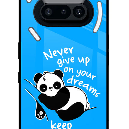 Keep Sleeping Nothing Phone 3A Glass Case Back Cover by Casekaro