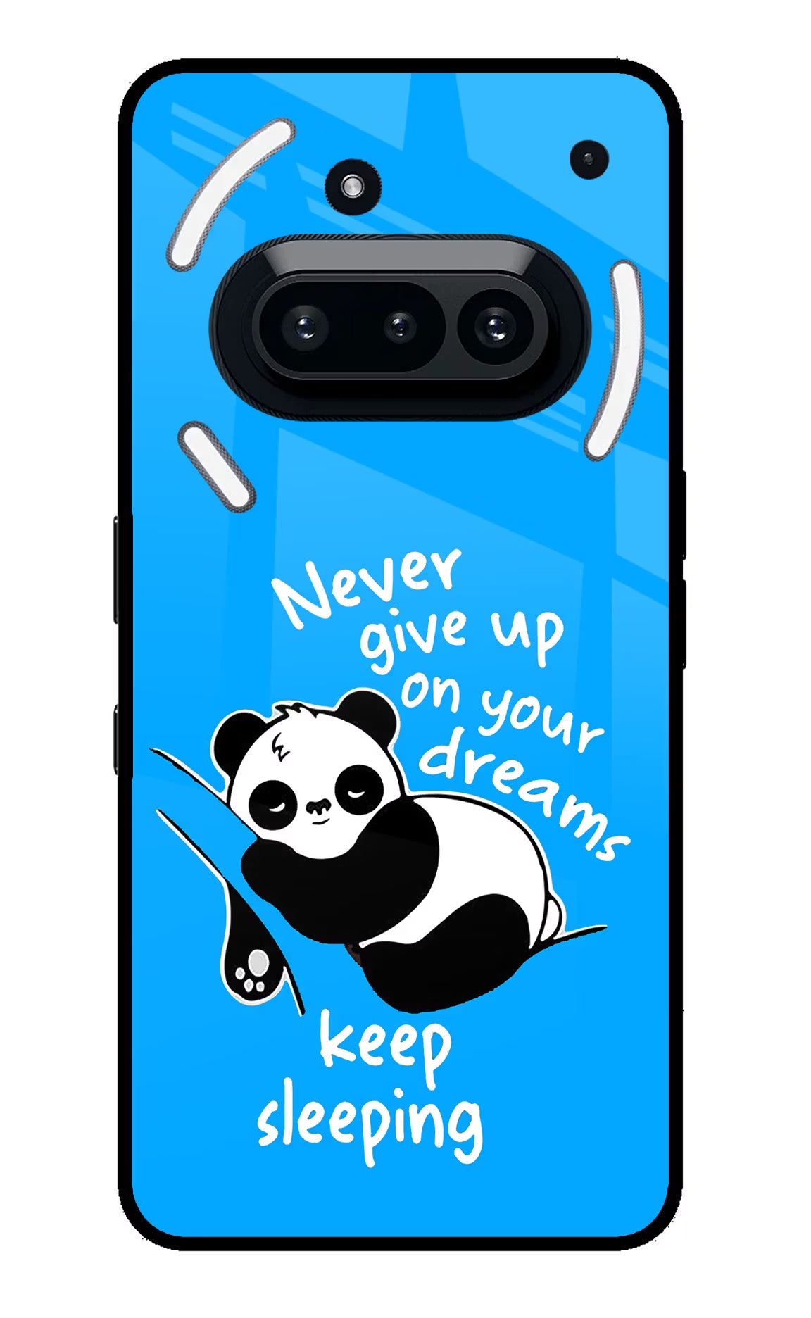 Keep Sleeping Nothing Phone 3A Glass Case Back Cover by Casekaro