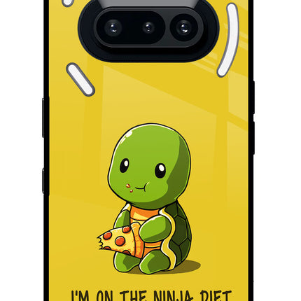 I'm on Ninja Diet Nothing Phone 3A Glass Case Back Cover by Casekaro