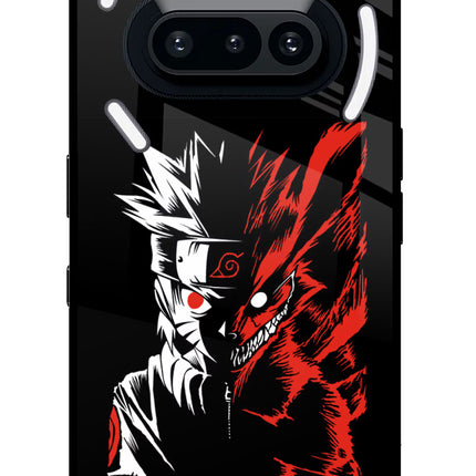 Naruto Two Face Nothing Phone 3A Glass Case Back Cover by Casekaro