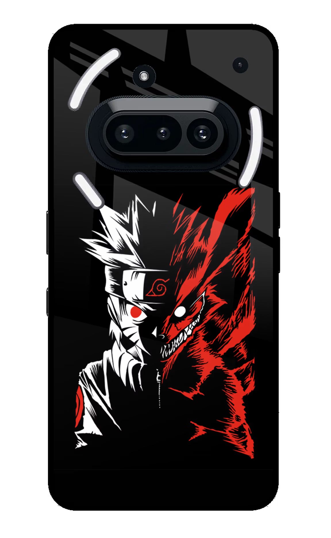 Naruto Two Face Nothing Phone 3A Glass Case Back Cover by Casekaro