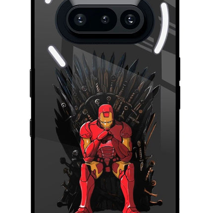 Ironman Throne Nothing Phone 3A Glass Case Back Cover by Casekaro