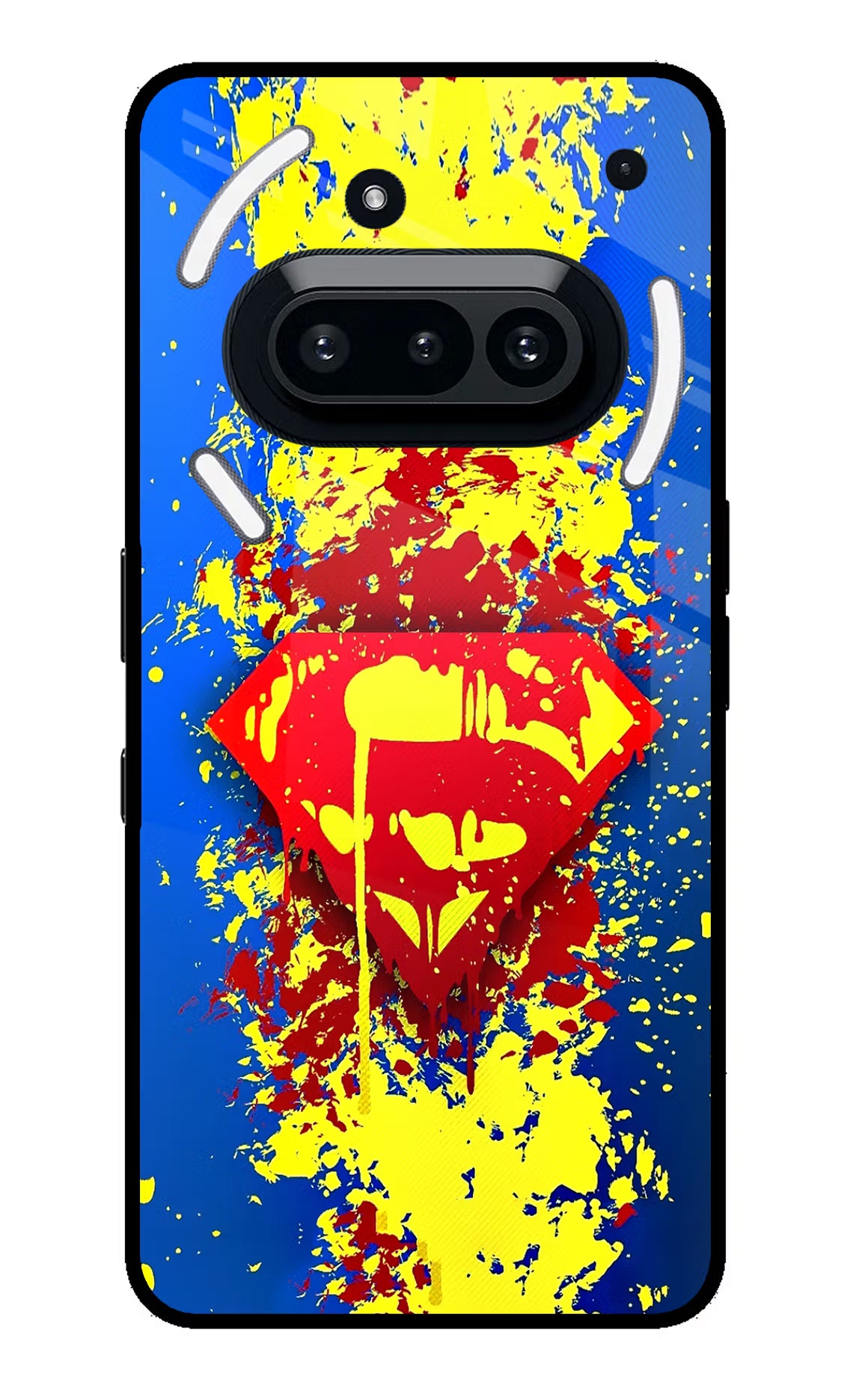 Superman logo Nothing Phone 3A Glass Case Back Cover by Casekaro