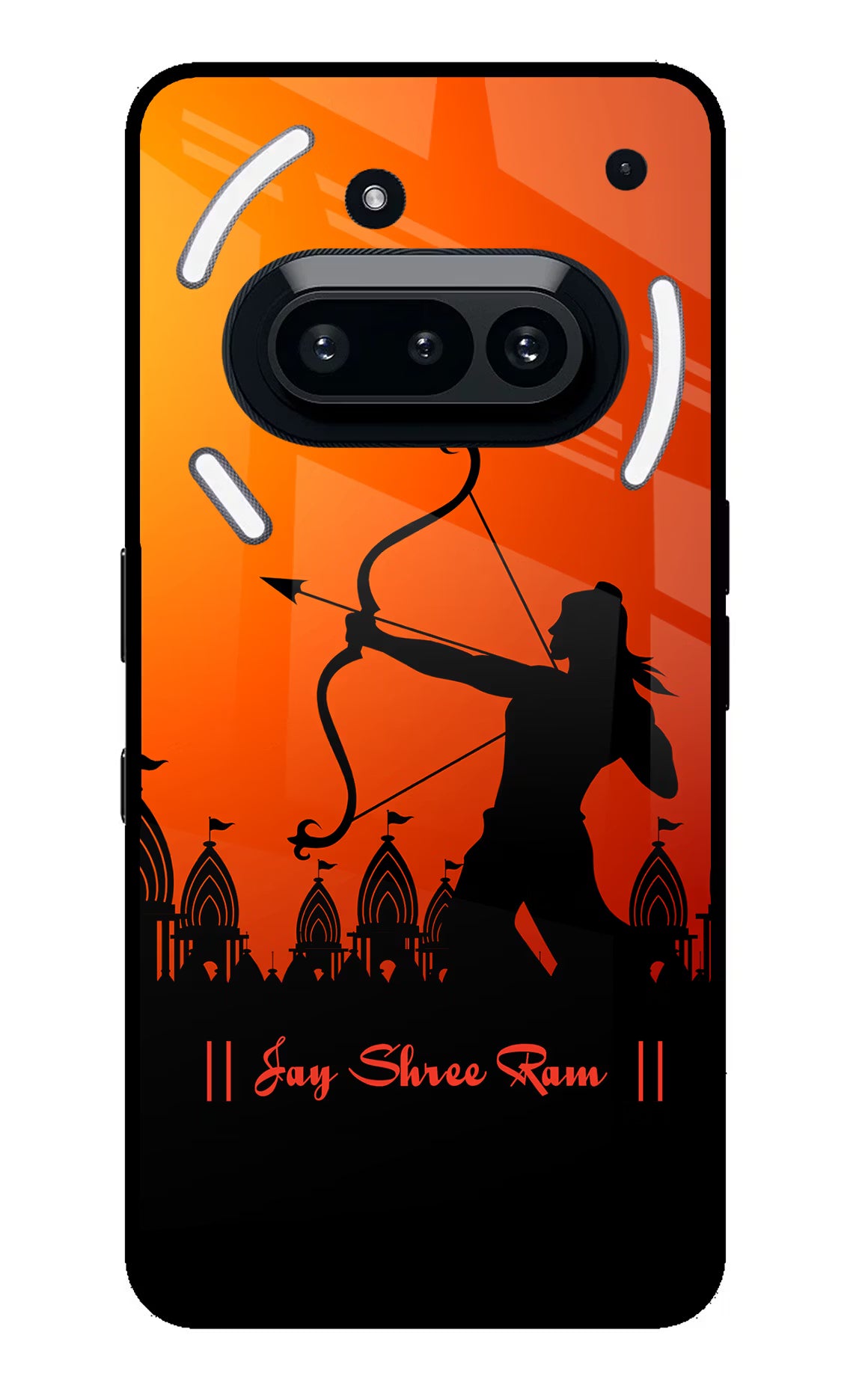 Lord Ram - 4 Nothing Phone 3A Glass Case Back Cover by Casekaro
