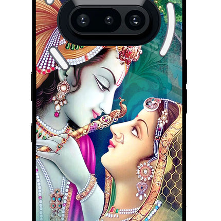 Lord Radha Krishna Nothing Phone 3A Glass Case Back Cover by Casekaro