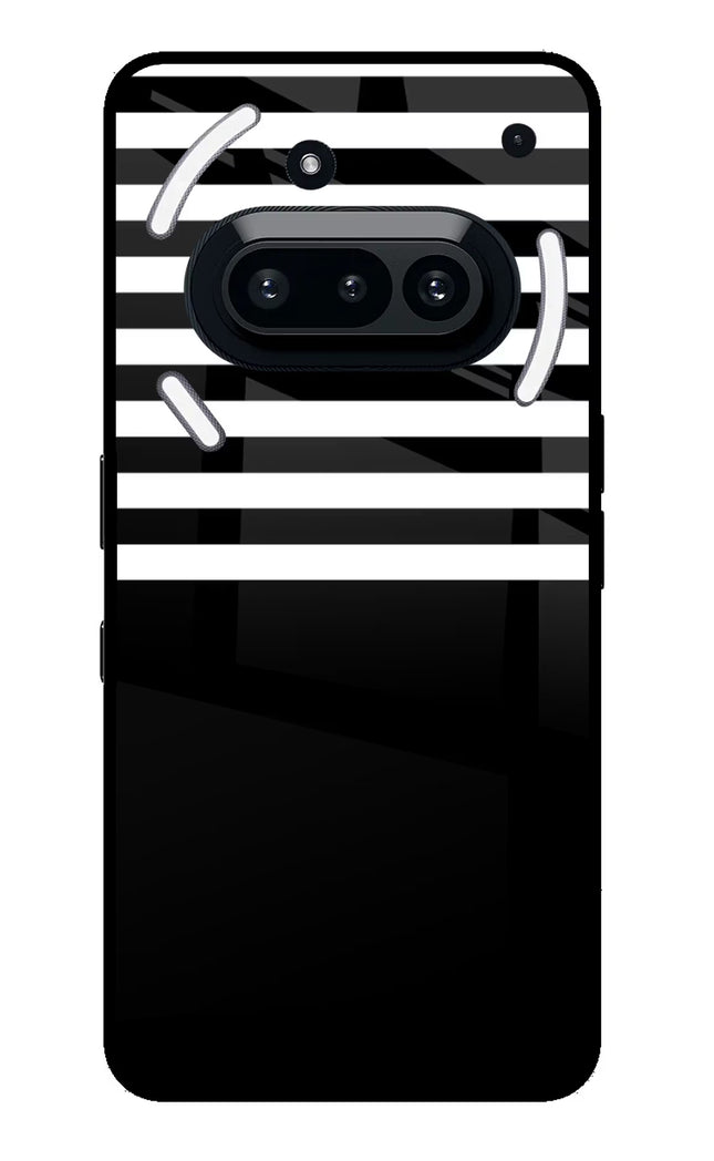 Black and White Print Nothing Phone 3A Glass Case