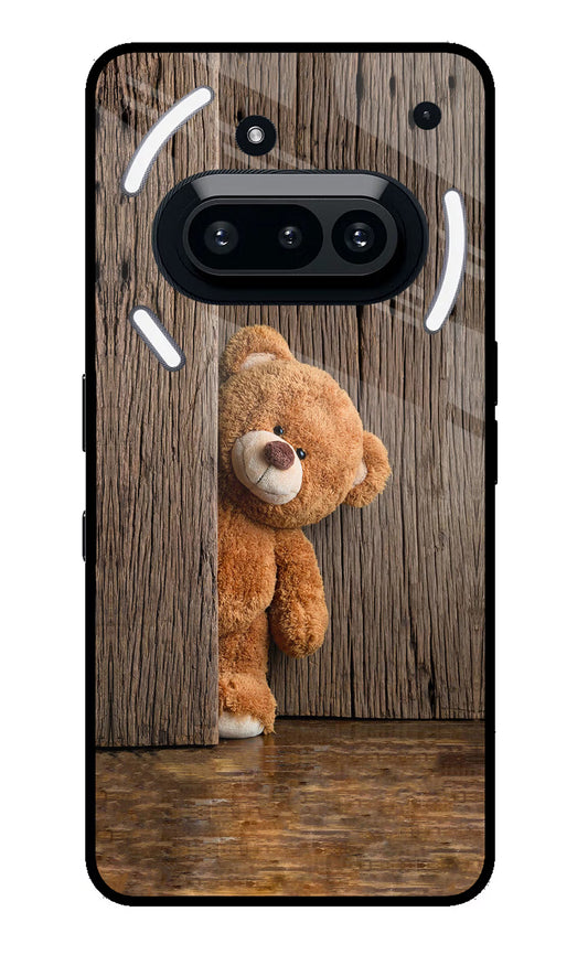Teddy Wooden Nothing Phone 3A Glass Case