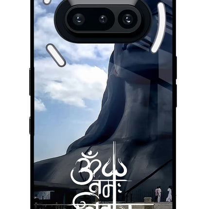 Om Namah Shivay Nothing Phone 3A Glass Case Back Cover by Casekaro