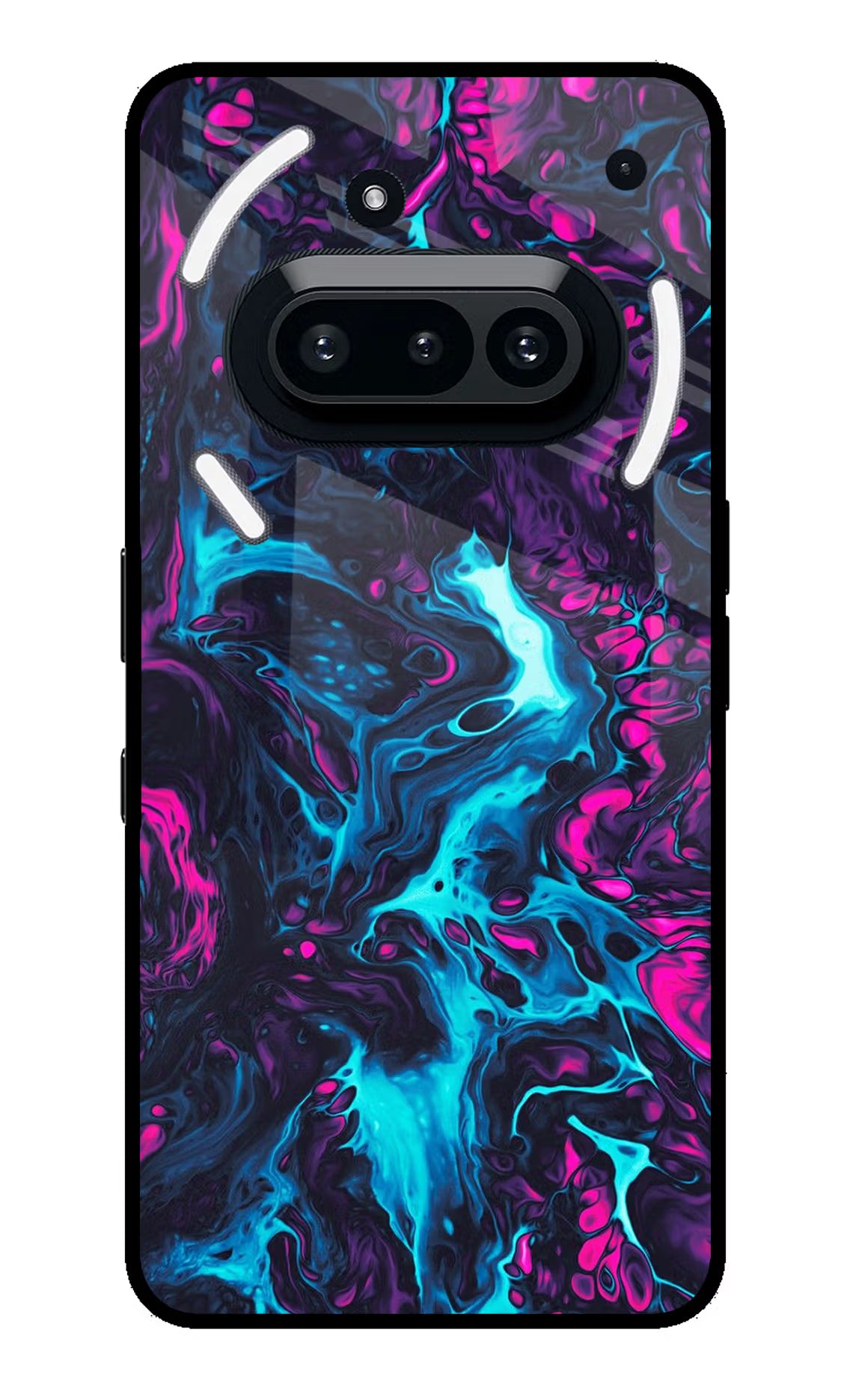 Abstract Nothing Phone 3A Glass Case Back Cover by Casekaro